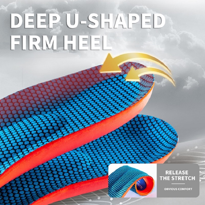 Breathable Sport Insoles For Shoes Sole Shock Absorption