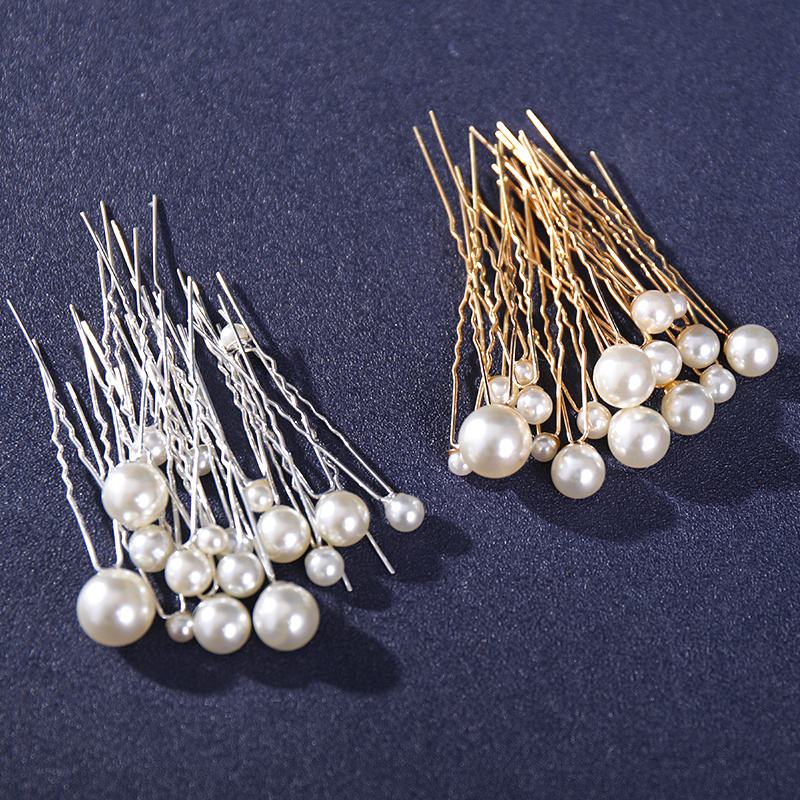 Faux Pearl Single Row Hair Pin — DazzleBar