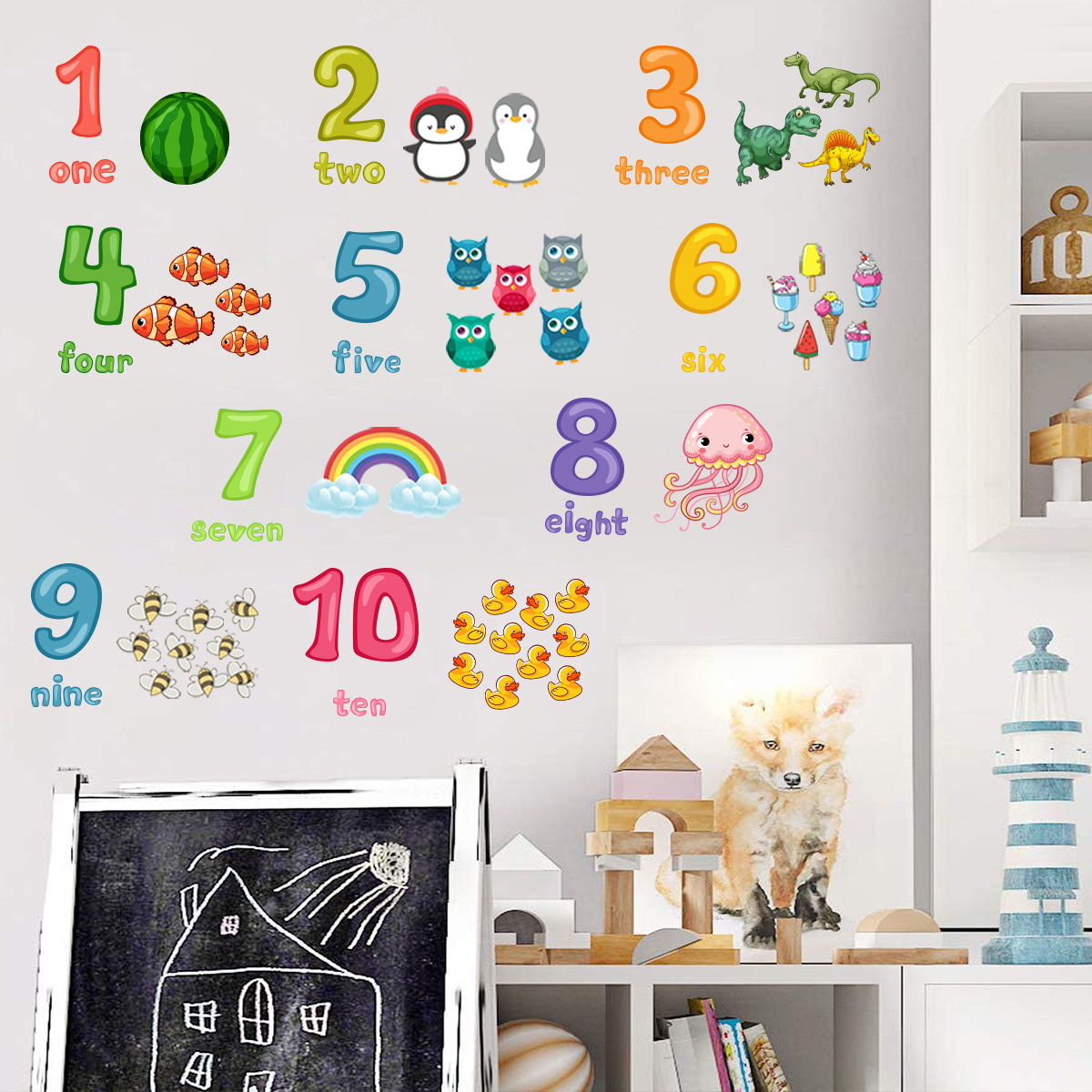 Fun & Educational Animal Alphabet Wall Decals - Perfect For Baby