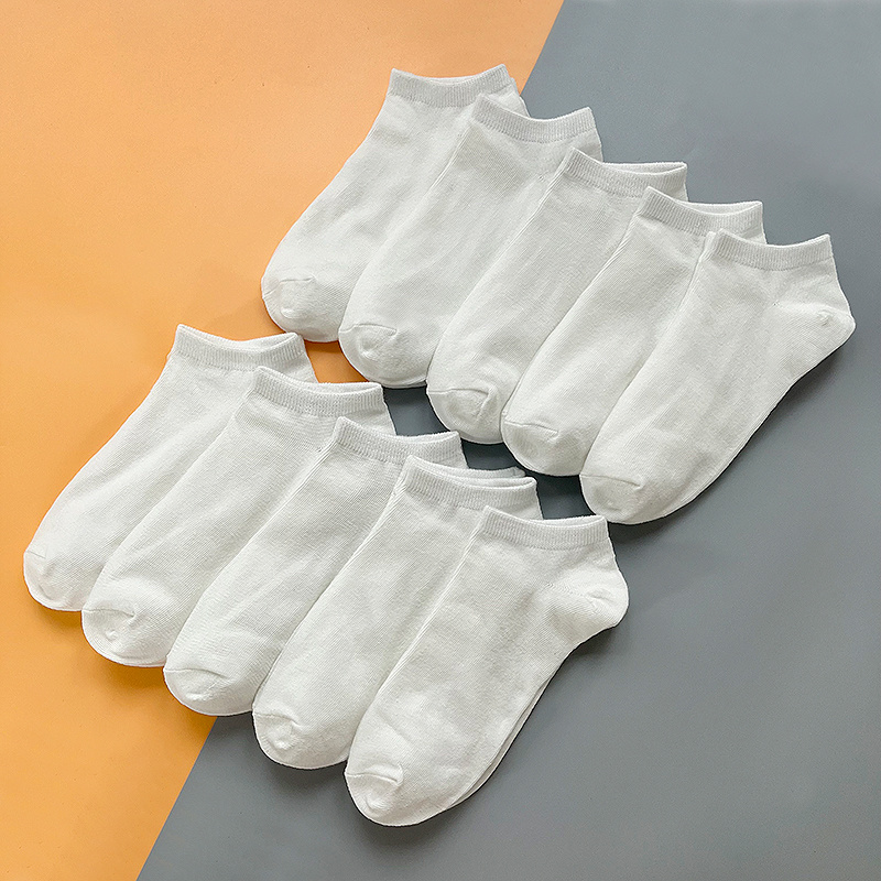 Men's Cushioned Ankle Socks - White