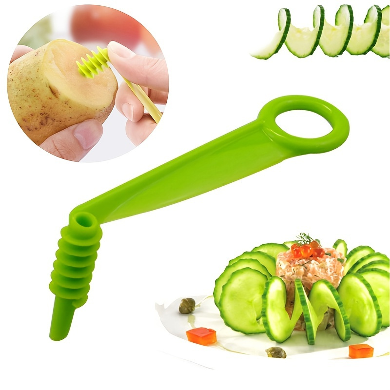 Spiralizer Vegetable Cutter for Electric Drill 3-Blade Food Processor  Spiral Slicer Zucchini Cucumber Carrot Mandoline Slicer