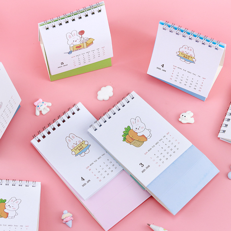 2023 Desk Calendar Cute Mini Desk Calendars Table Standing - Temu