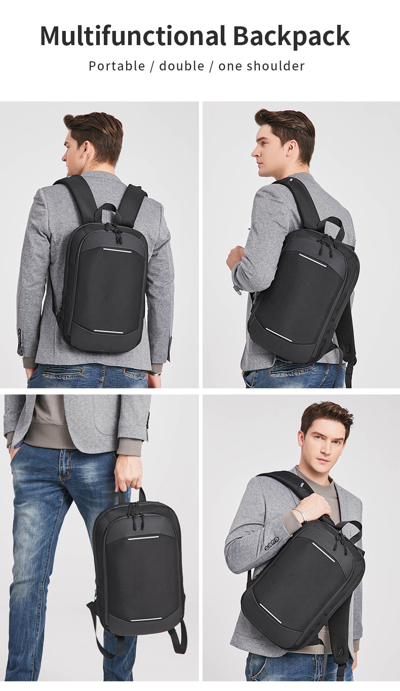 Business Smart Backpack Waterproof Fit Laptop Backpack With Usb