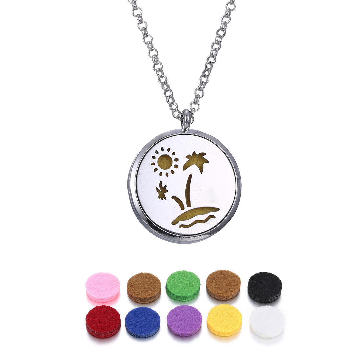 Men's Stainless Steel Pendant Necklace