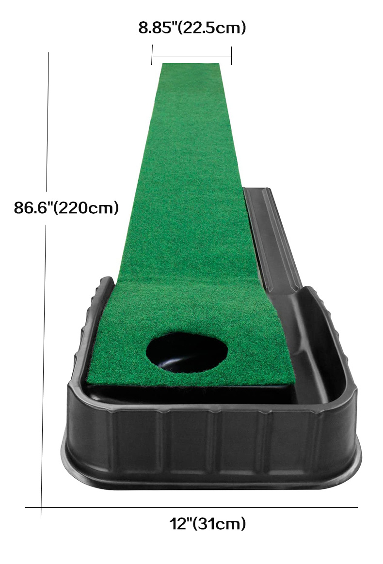 Portable Golf Putting Mat Ball Return Office Temu