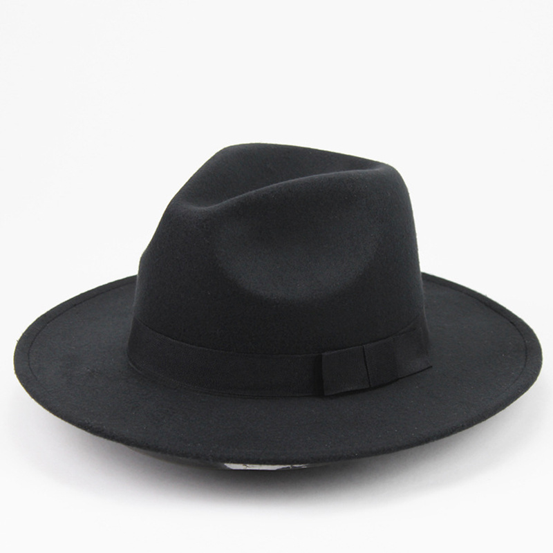 Wide Brim Fedora Hat Solid Color Women's Accessories Gift