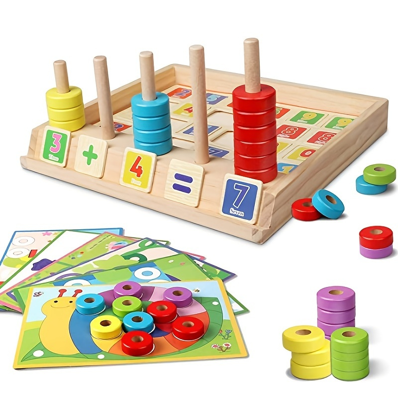 Montessori Kids Arithmetic Toys Number - Temu