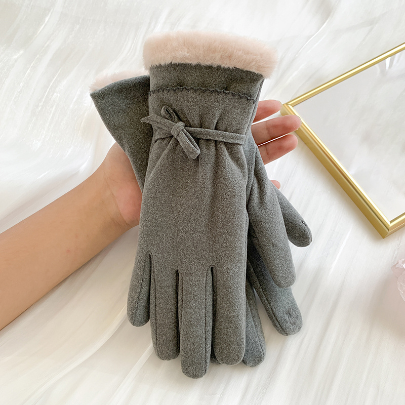 Gloves For Women Riding And Driving In Winter Thickened Warm Winter Wool Gloves  Thin Warm Work Gloves Men 