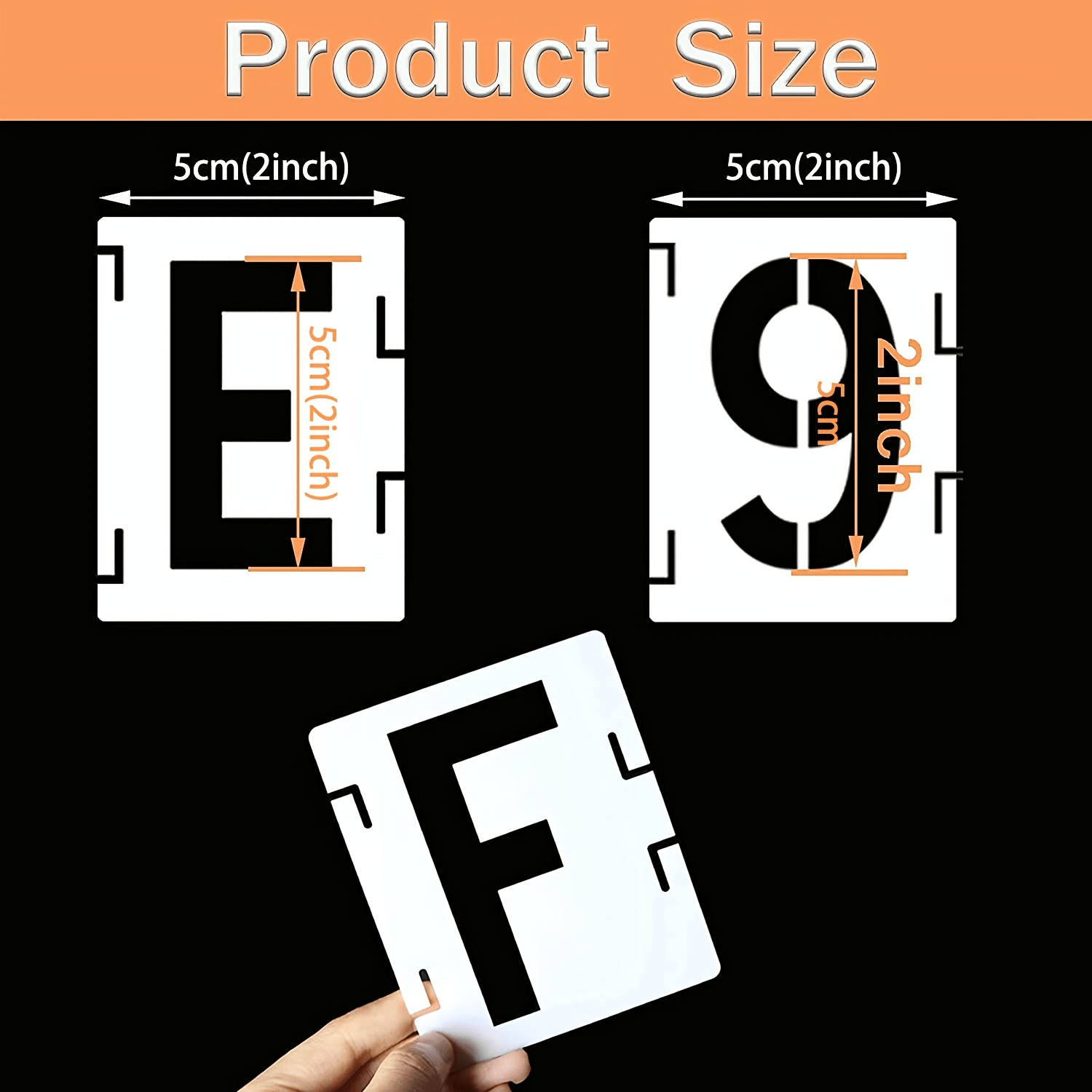 4pcs Assorted Colors Alphabet Letter Stencil Drawing Template DIY Painting  Reusable Home School 4 Sizes For