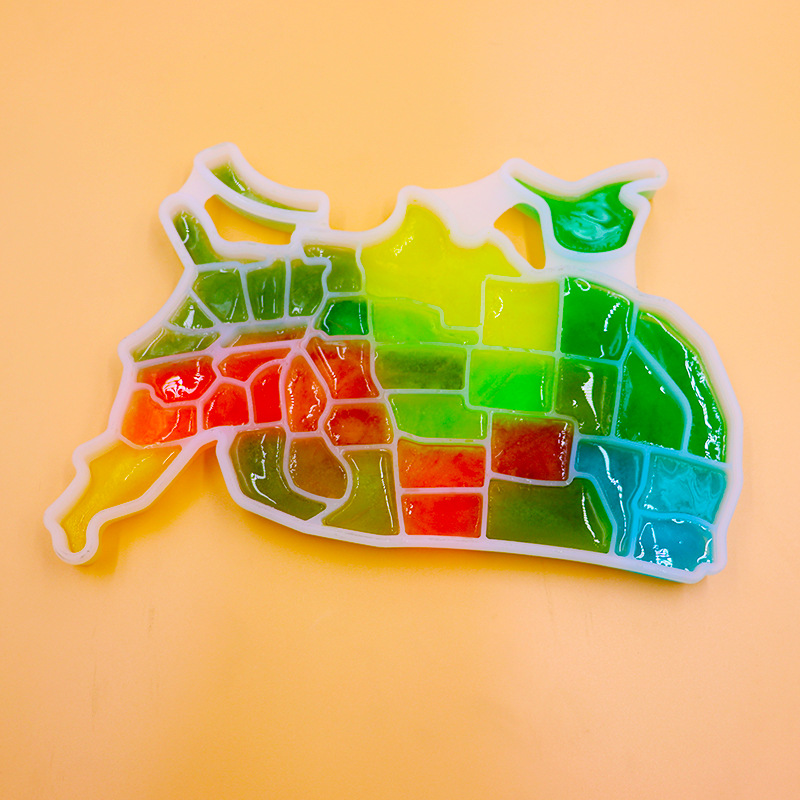 Silicone United States Map Shaped Ice Cube Tray