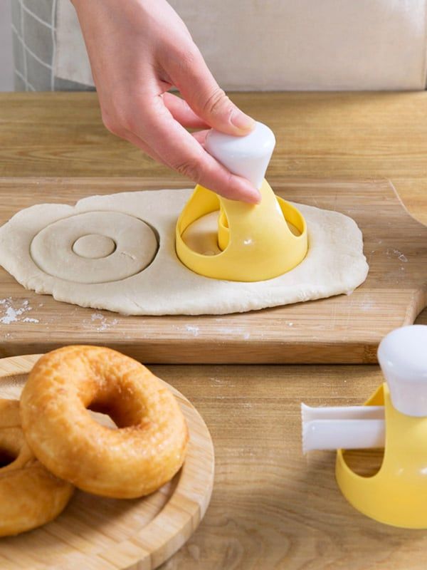 Kitchen Plastic Doughnut Bagel Maker Machine Mold DIY Pastry Bake