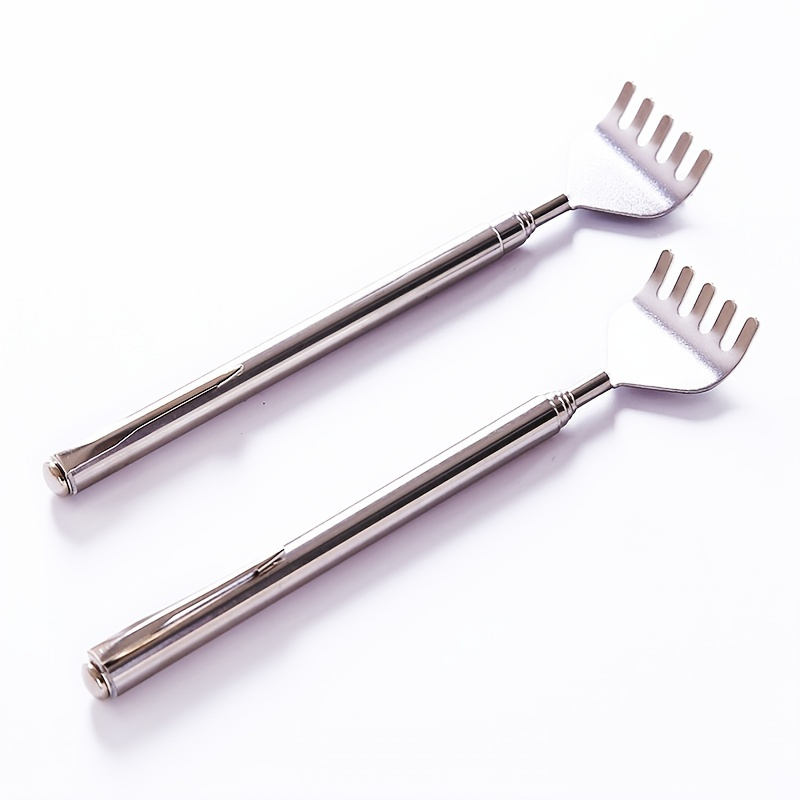 

1 Pc Adjustable Back Scratcher Stainless Steel Back Telescopic Portable Extendable Claw Extender Tickle Stick Massage Tool