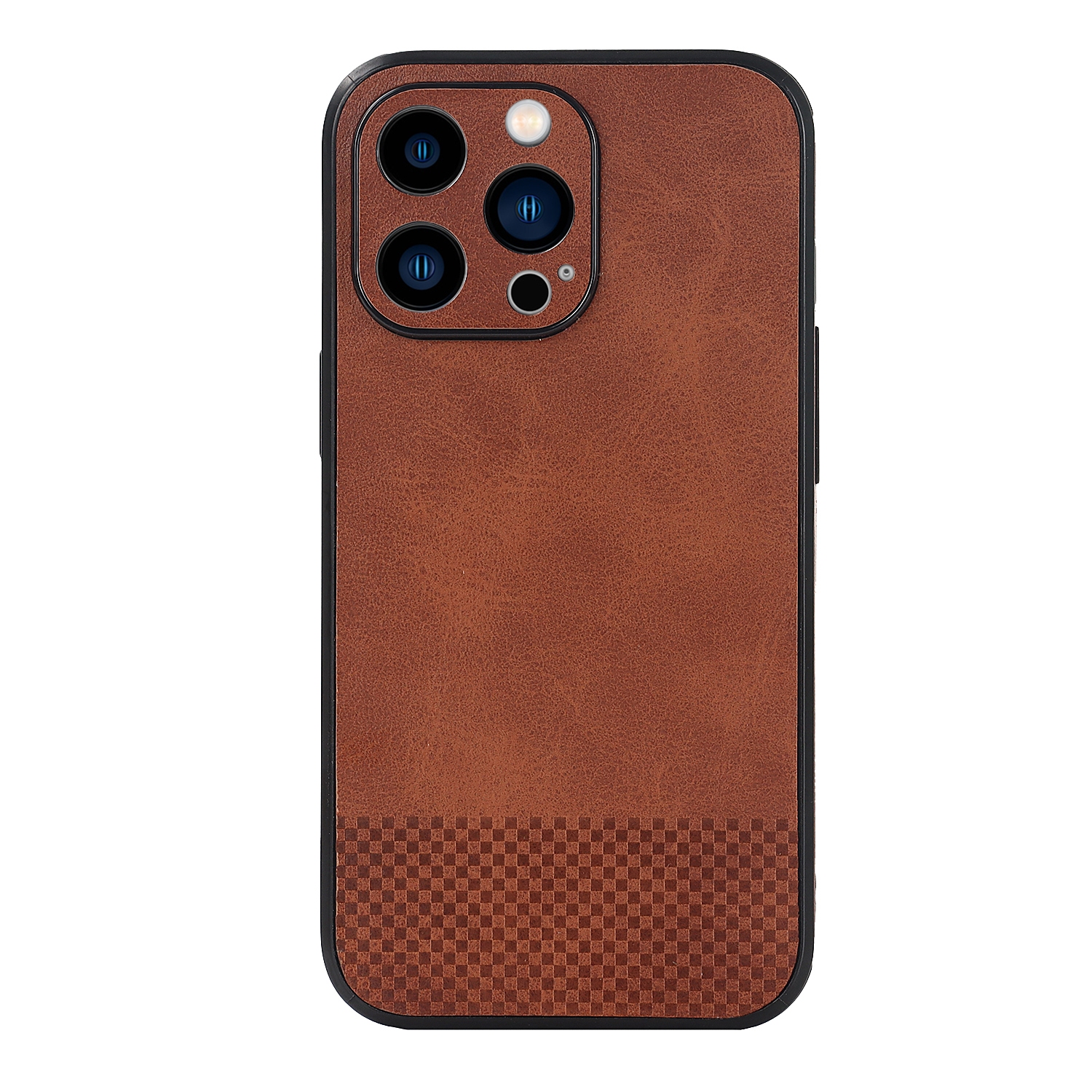 Luxury Brown Leather Shockproof iPhone Case