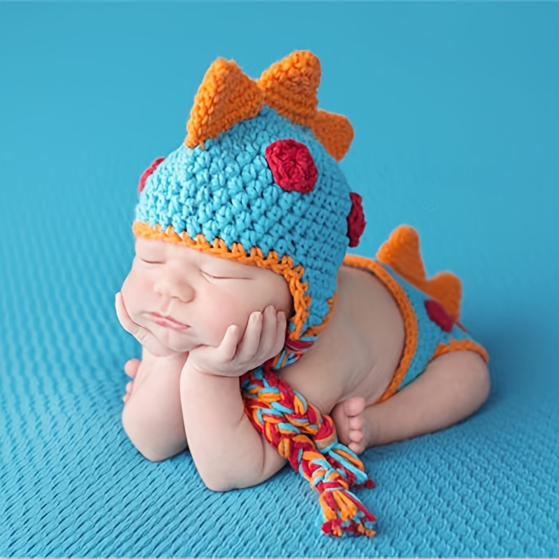 ZOCONE 2 juegos de disfraces de fotografía de punto de algodón para recién  nacidos (0-3 meses)