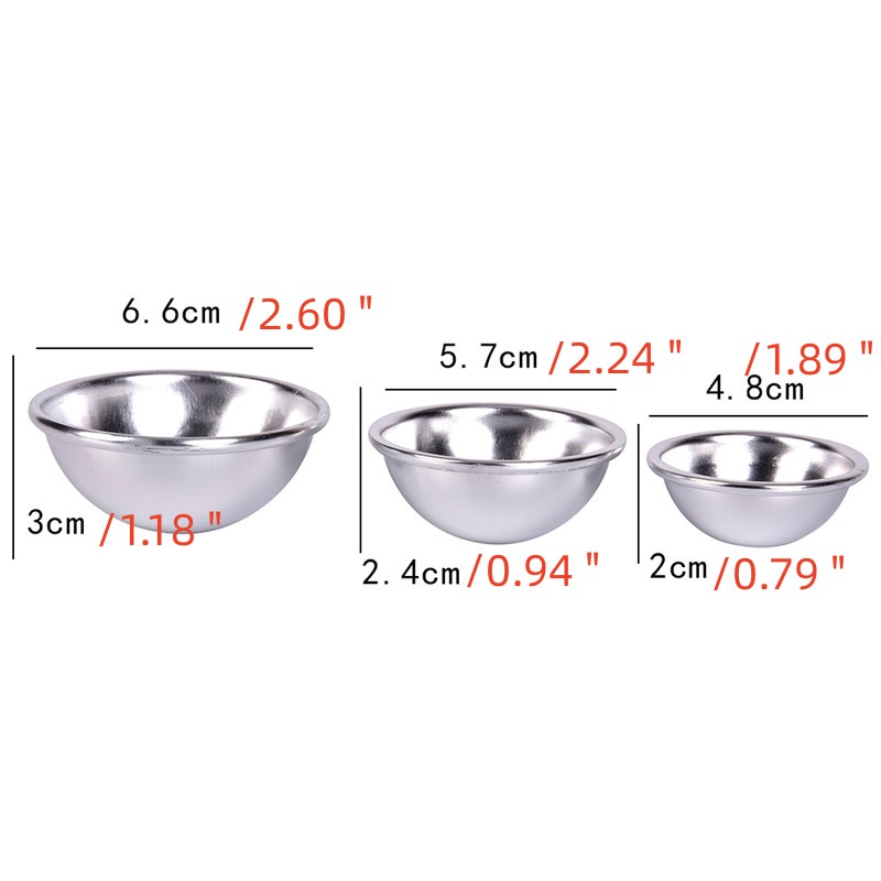 6 pezzi di kit per stampi per bombe da bagno, stampo per sapone e pressa  per bombe da bagno in metallo di alluminio per forniture fai-da-te