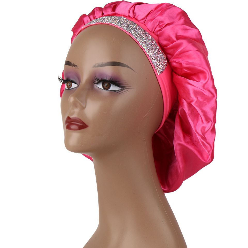 Sleep Cap Double Layer Bonnet Soft Adjustable Stretch Ties Natural Hair  Curly Hair Wigs Braids Satin Silky Hair Sleeping Bonnet For Women | Shop  Now For Limited-time Deals | Temu