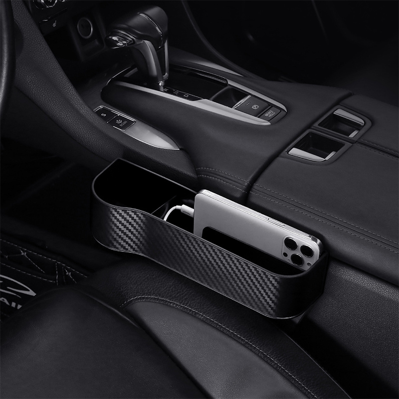Car Seat Gap Filler Organiser,Car Organizer Front Seat Gap Filler with Cup  Holder PU Leather Car Console Side Pocket with Usb Charging Hole for