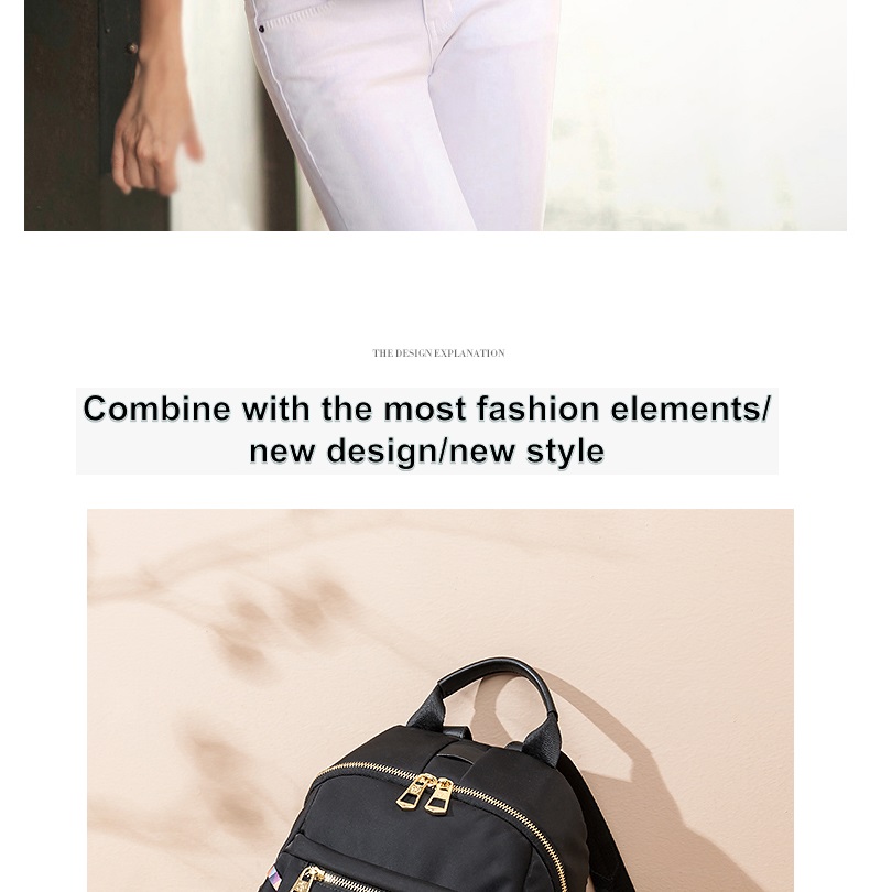 Simple Zipper Backpack Womens Fashion Black Backpack For Work School - Bags  & Luggage - Temu Switzerland