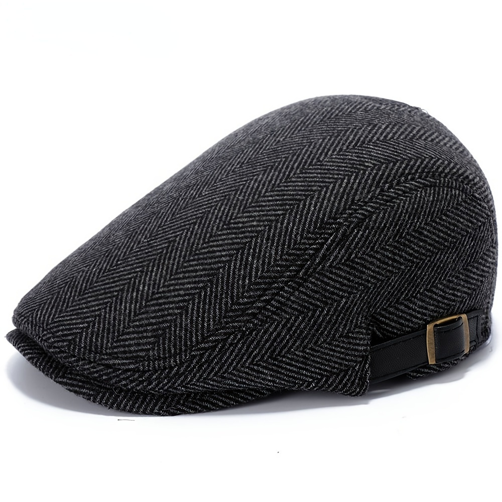 

Breathable Men's Mesh Flat Cap - Adjustable Newsboy Beret Hat For Comfortable Style