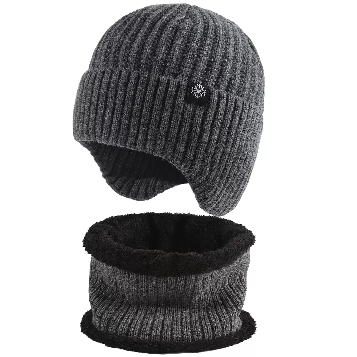 Cappello Invernale Da Uomo Cappello A Maglia Termica Biker Sci Inverno  Collo Gaiter Set - Gioielli E Accessori - Temu Italy