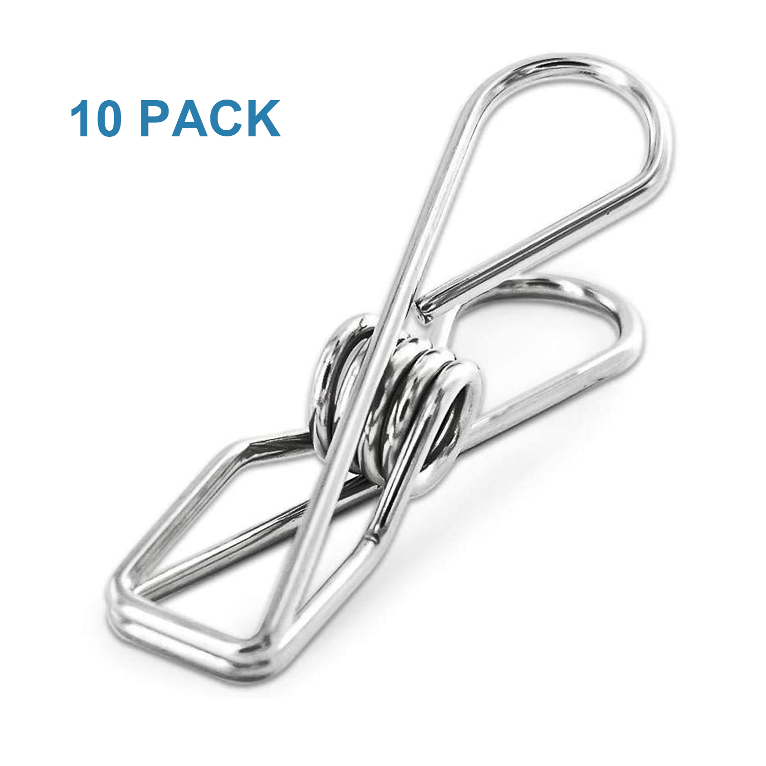Heavy Duty Clip Hook 10pcs Stainless Steel Clips Clothes Pins Socks  Underwear Clothespins Pegs Hanger Home Laundry Tools - AliExpress