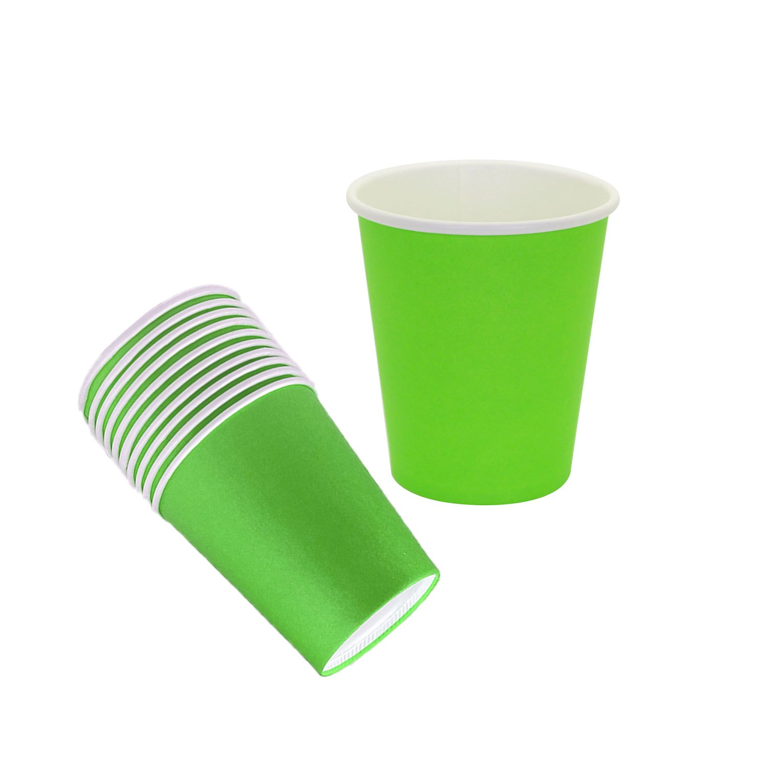 Vasos de papel de 6 oz para café y té - Tazas de papel de agua desechables  para oficina decoradas