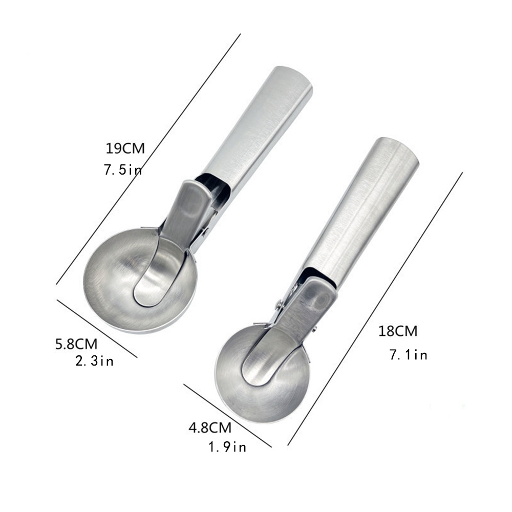 Ice Cream Scoop Trigger Stainless Steel Ice Cream Scooper Temu