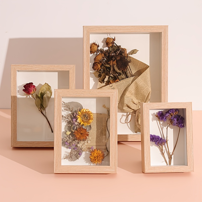 Wood Picture Frames Dried Flower Frame for Making Craft DIY Accessories  Home Decor 20*30cm A Default 