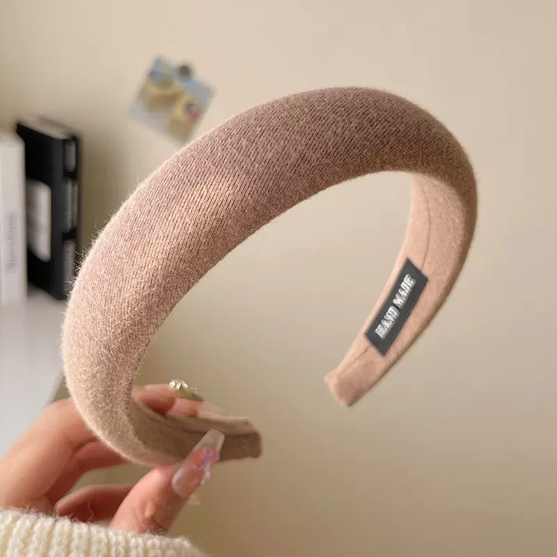 Colorful Fabric Padded Hairband Wide Thick Sponge Hair Hoop Women Casual  Hair Accessories Girls Neutral Color - Toys & Games - Temu