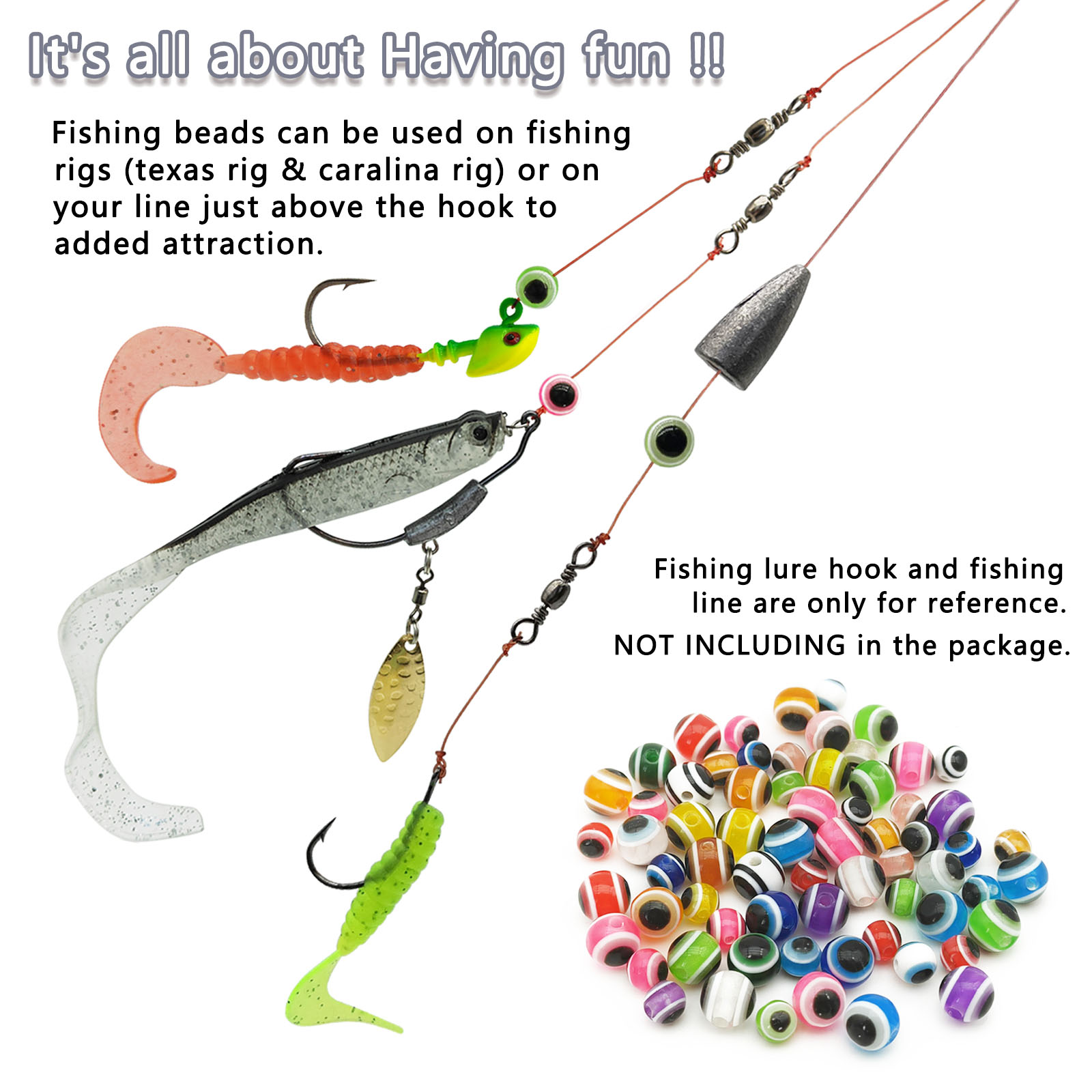 Premium Fishing Beads Kit Round Beads Saltwater Freshwater - Temu