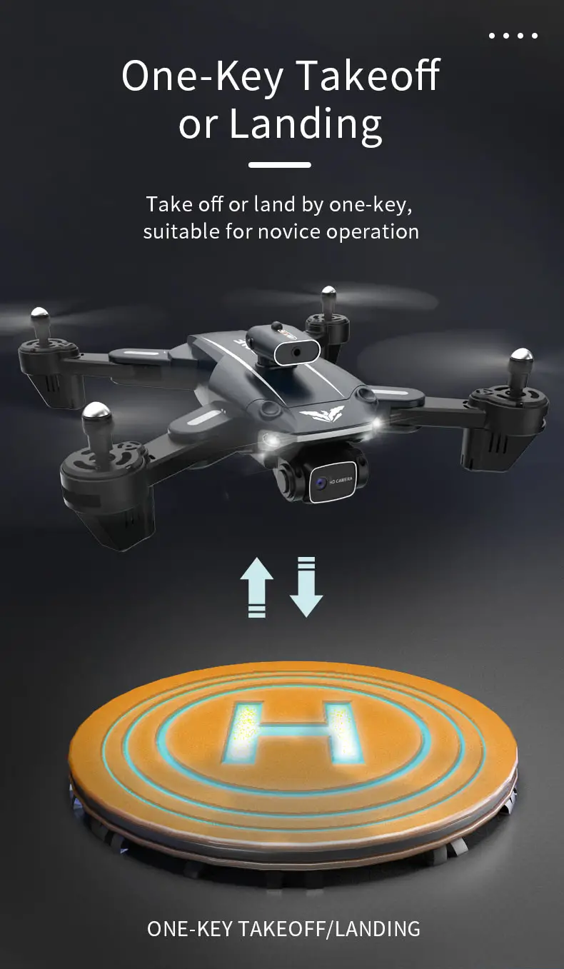 professional drone hd camera for adults 3 axis gimbal with brushless motor foldable quadcopter auto return home details 4
