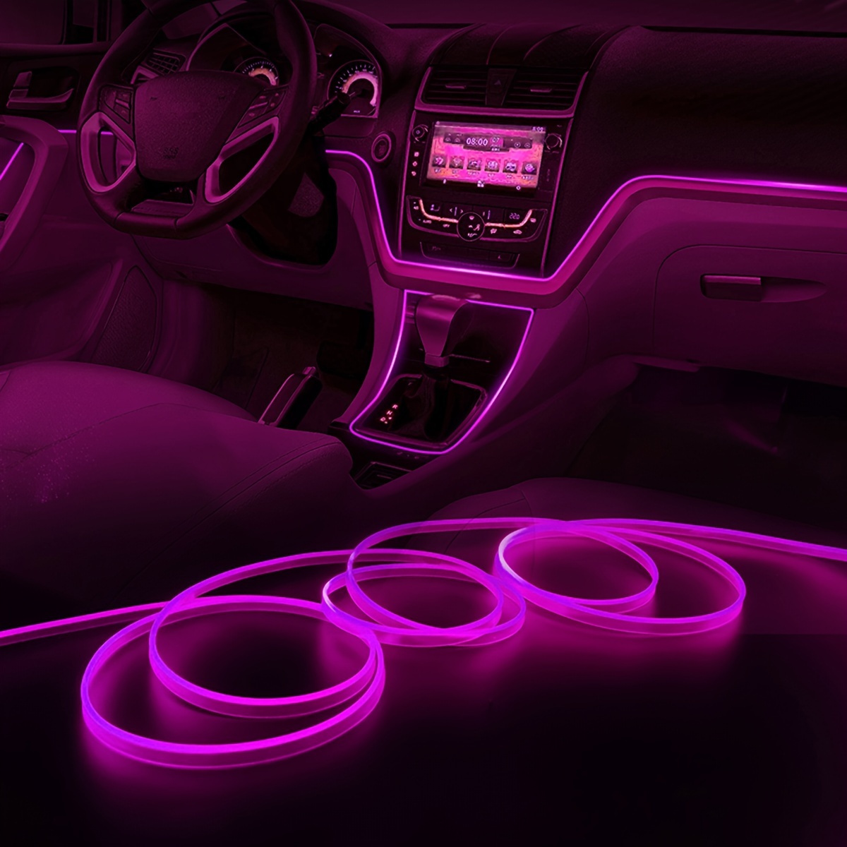 3m Auto Innenraum Zubehör Atmosphäre Lampe Kaltes Licht Linie DIY  Dekoratives Armaturenbrett Konsole Auto Led Umgebungslichter