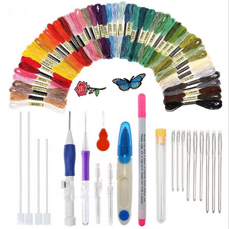 46pcs Portable Household Needle And Thread Sewing Tools Thread Kit  Organizer