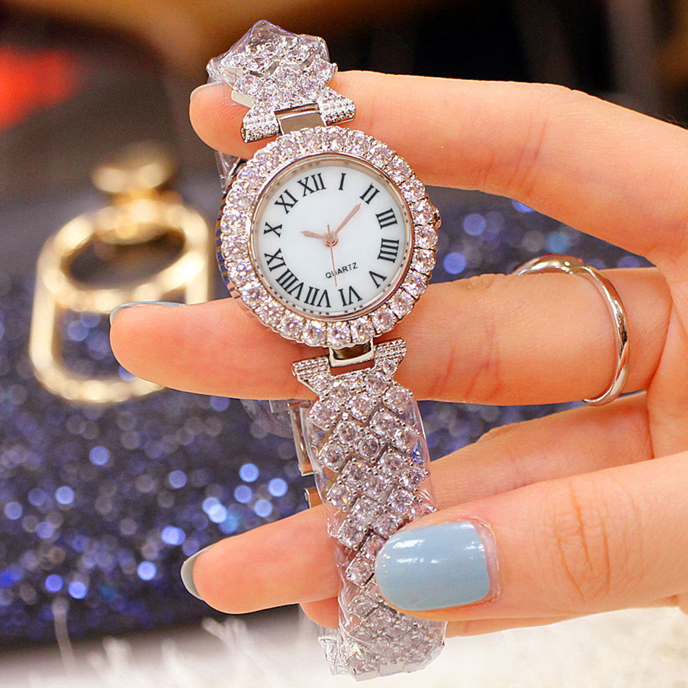 Relojes Para Mujer Diamante De Imitación Reloj Dorado Para Mujer Relojes De  Pulsera De Diseño Banda