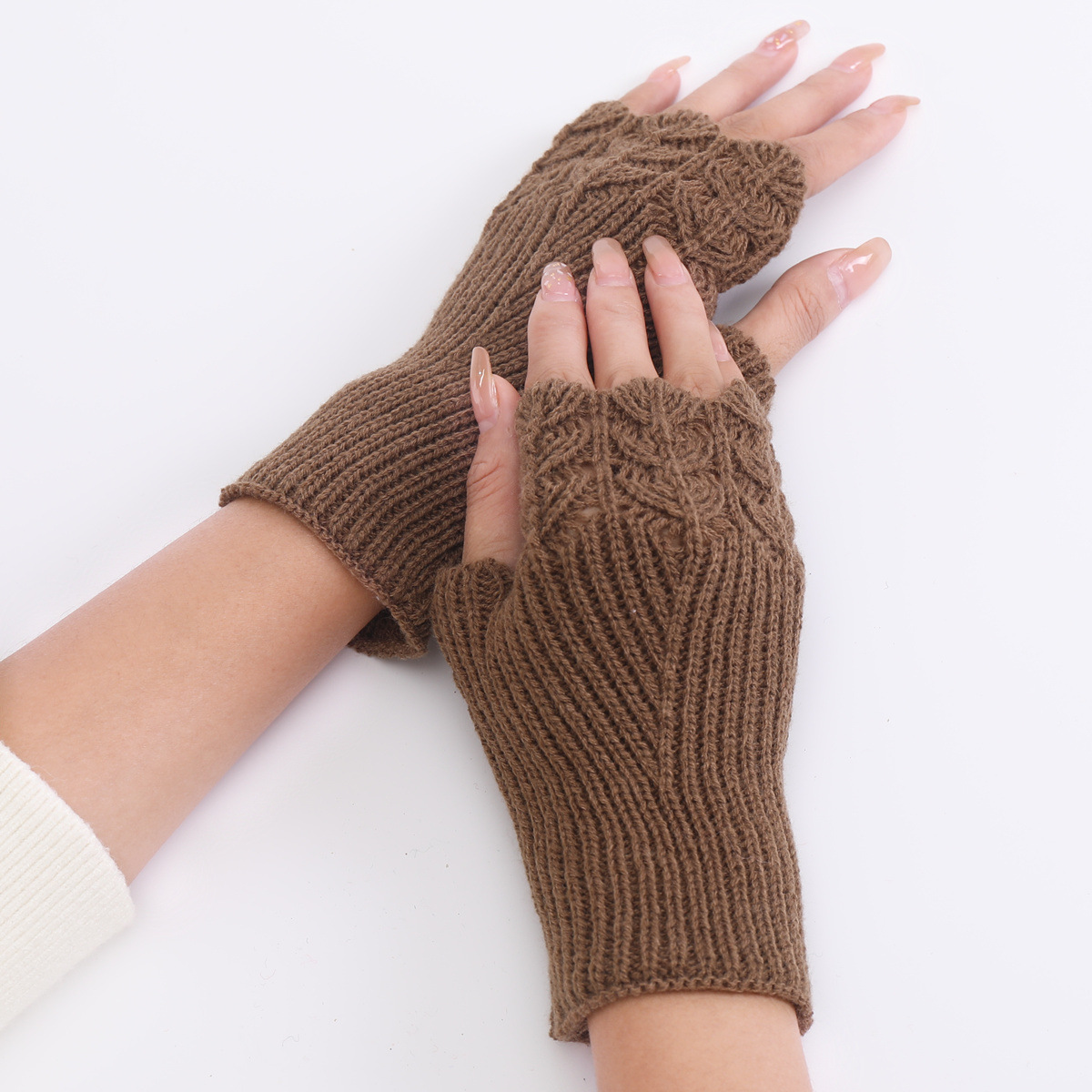  DASAYO Womens Sports Hand Warmers Elastic Long Winter Gloves  Winter Thermal Warm Half Finger Gloves Mittens Work Gloves Gifts :  Clothing, Shoes & Jewelry