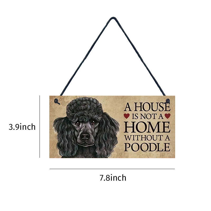 1pc Pet Dog Wall Hanging Placca Motivo Cane In Legno - Temu Switzerland