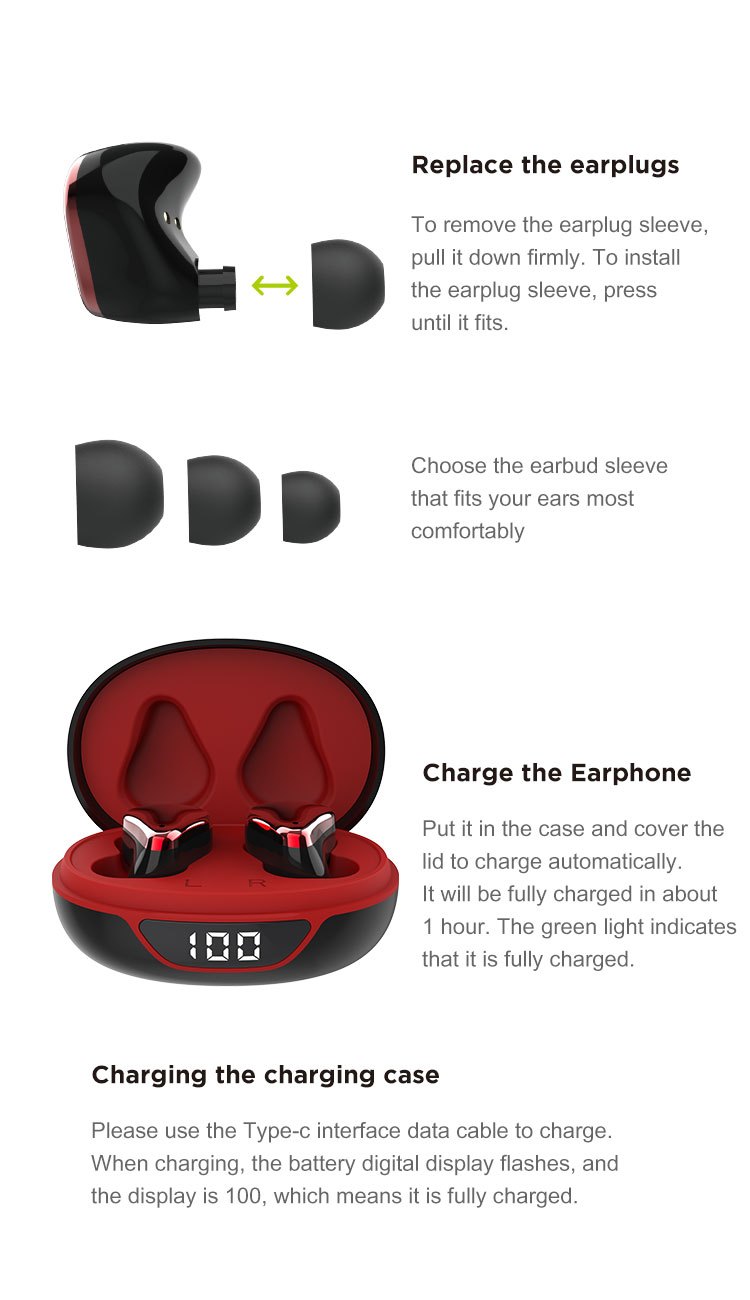 TWS in-ear Stereo Headphones