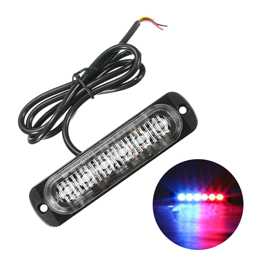 6led Emergency Light Warning Flashing Firemen Police Flash - Temu