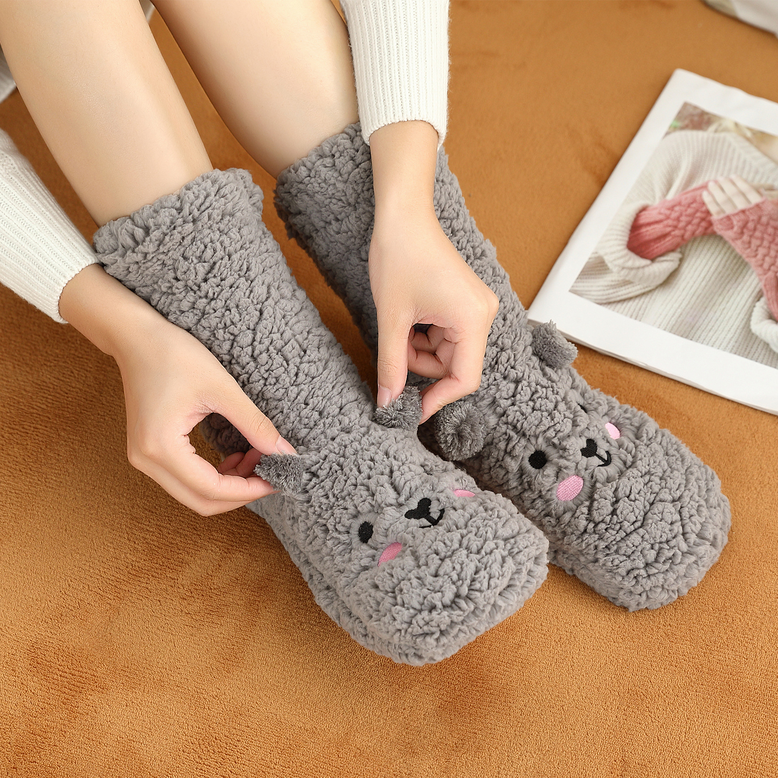 Bear paw store slipper socks