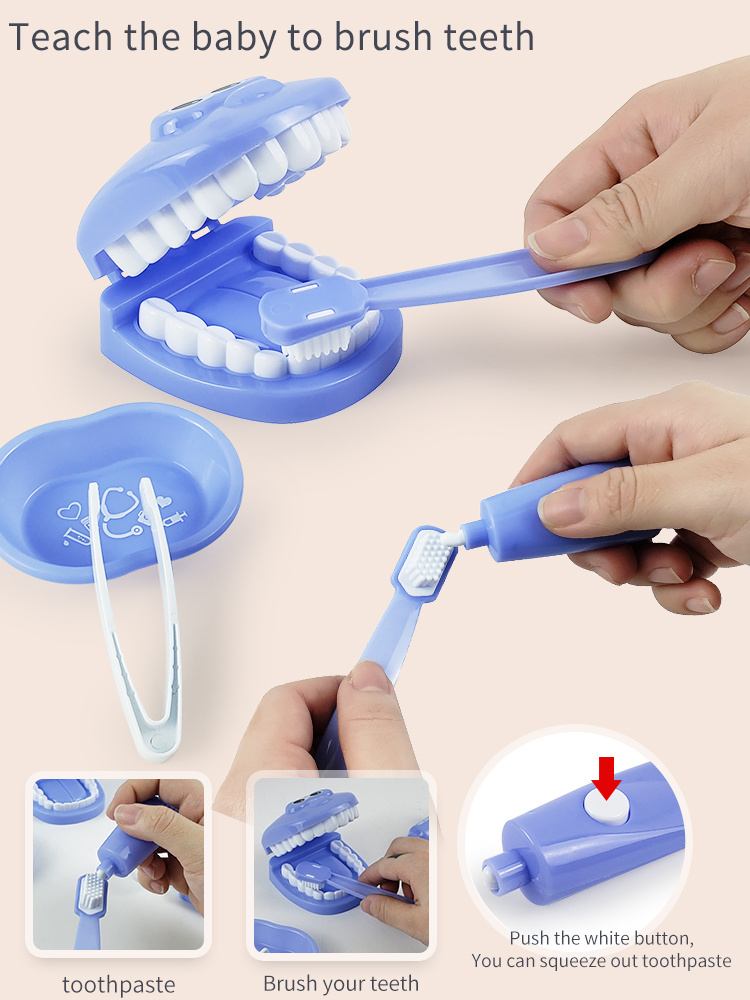 Dentist kit for Kids, 15 pcs Kids Pretend Dentist Playset Toys