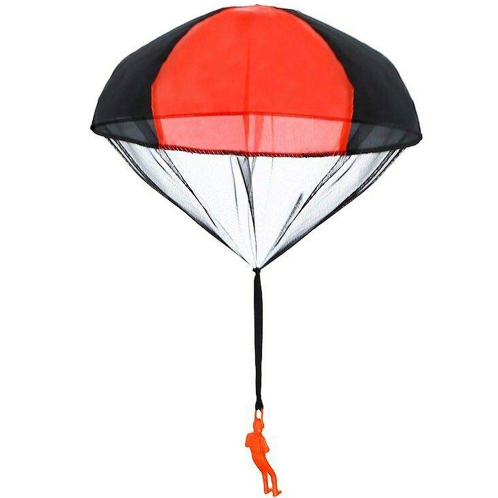 Zuzer 12PCS Parachute Jouet Main Lancer Parachute Jouet Set,Parachutes pour  Vol Libre,Jouet de Parachute pour Enfants Lanceur Parachute Parachutistes