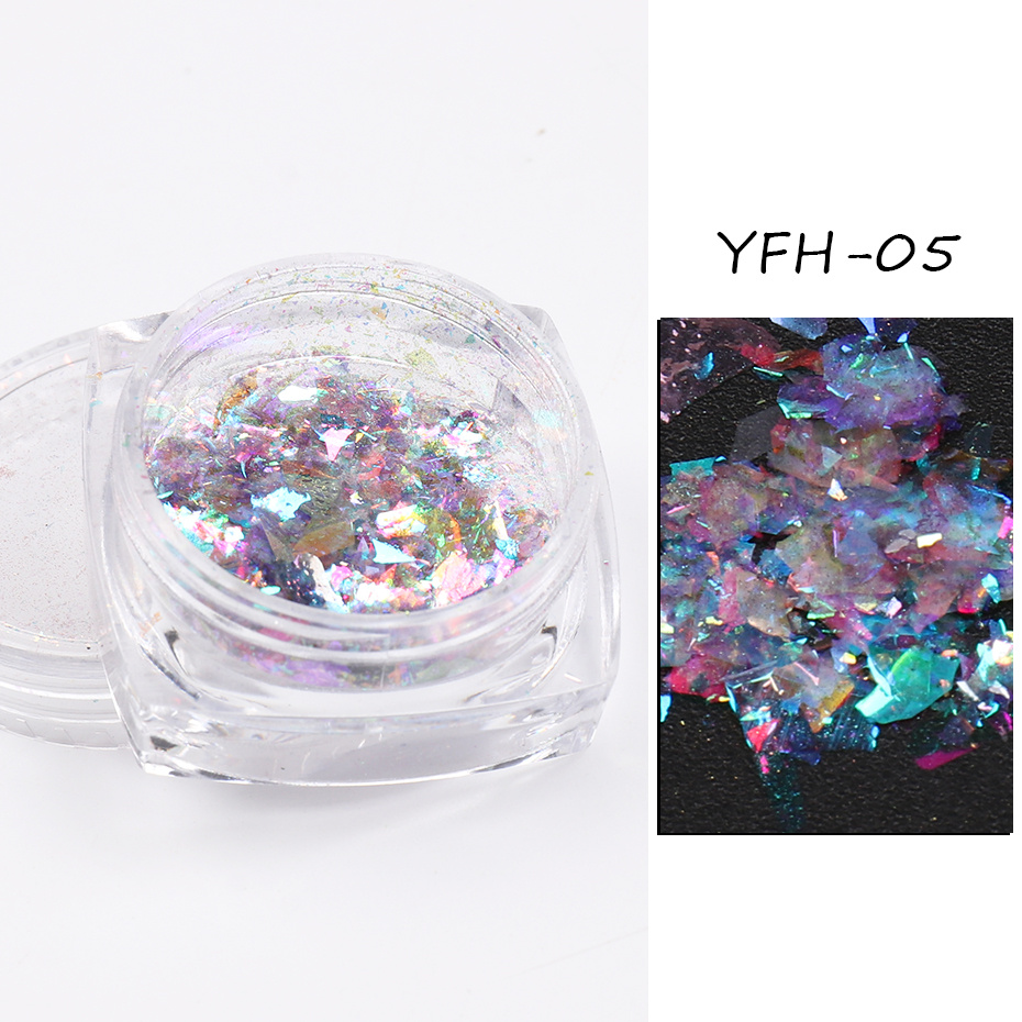 Bulk-buy 1pot Irregular Mermaid Broken Shell Sequins Gradient Nail Art  Decorations price comparison