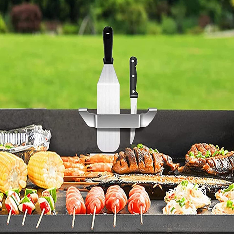 Stainless Steel Griddle Spatula Holder Barbecue Tool Hold - Temu