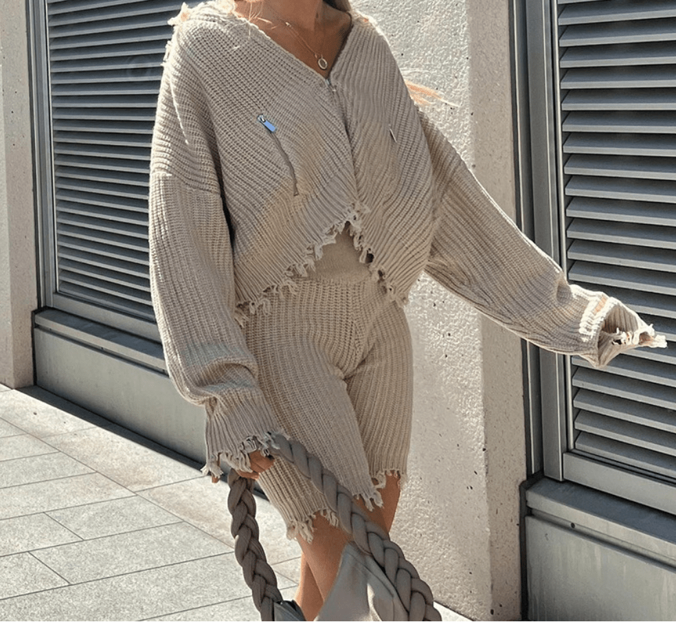 Grey Long Sleeve Slim Knit Cardigan  Cardigan fashion, Long sleeve knitted  cardigan, Fashion