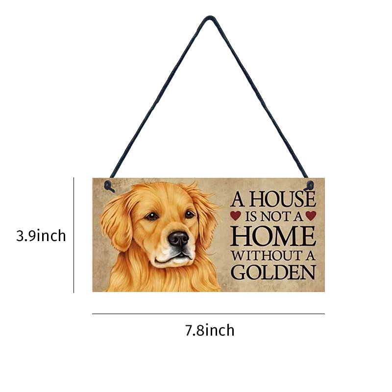 1pc Pet Dog Wall Hanging, Placca con motivo di cane in legno, accessori per  la decorazione della parete, per negozi di animali, caffè, decorazione