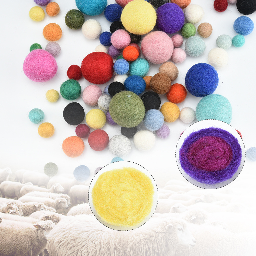 Mix Star, 8-Natur® Wool Felt Balls for Crafts are Tunisia