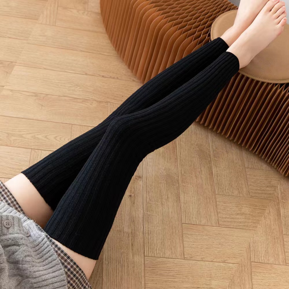 Leggings Socks Women's Knee Socks Autumn and Winter Thickening Long Tube  Pressure Show Thin Leg Socks Korean Half Foot High Tube