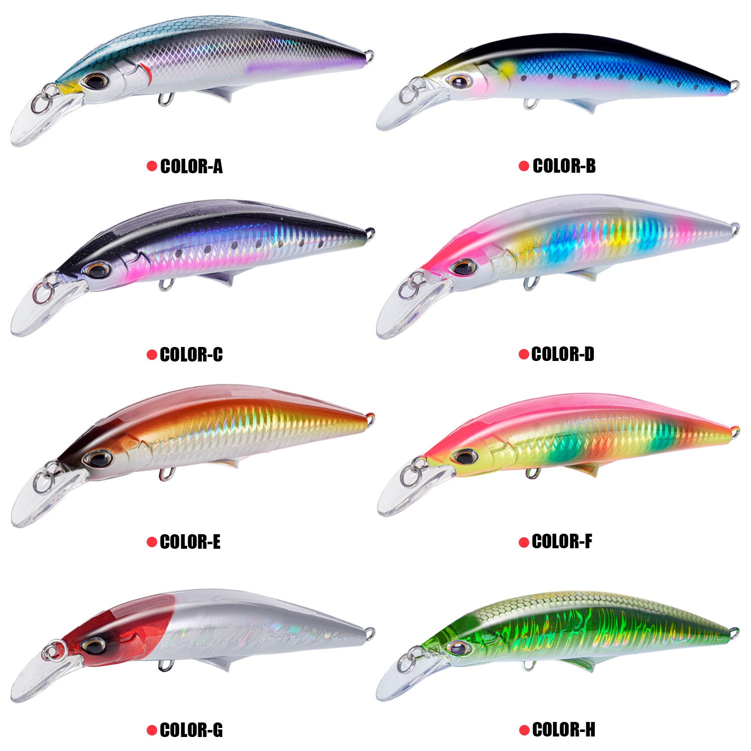 Bass Hard Baits Catch Seabass Perch Sinking Minnow Fishing Temu