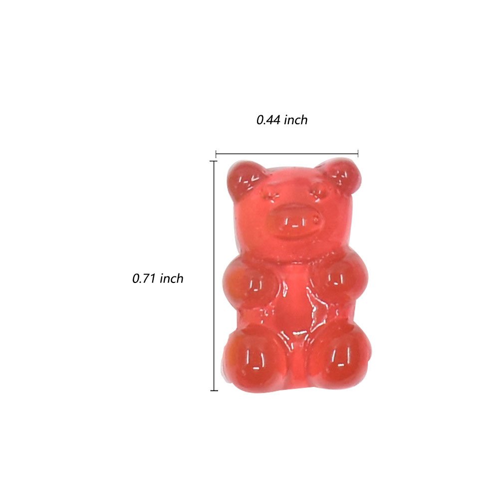 Lindo Resina Gummy Bear Llavero Candy Color Animal Bear - Temu