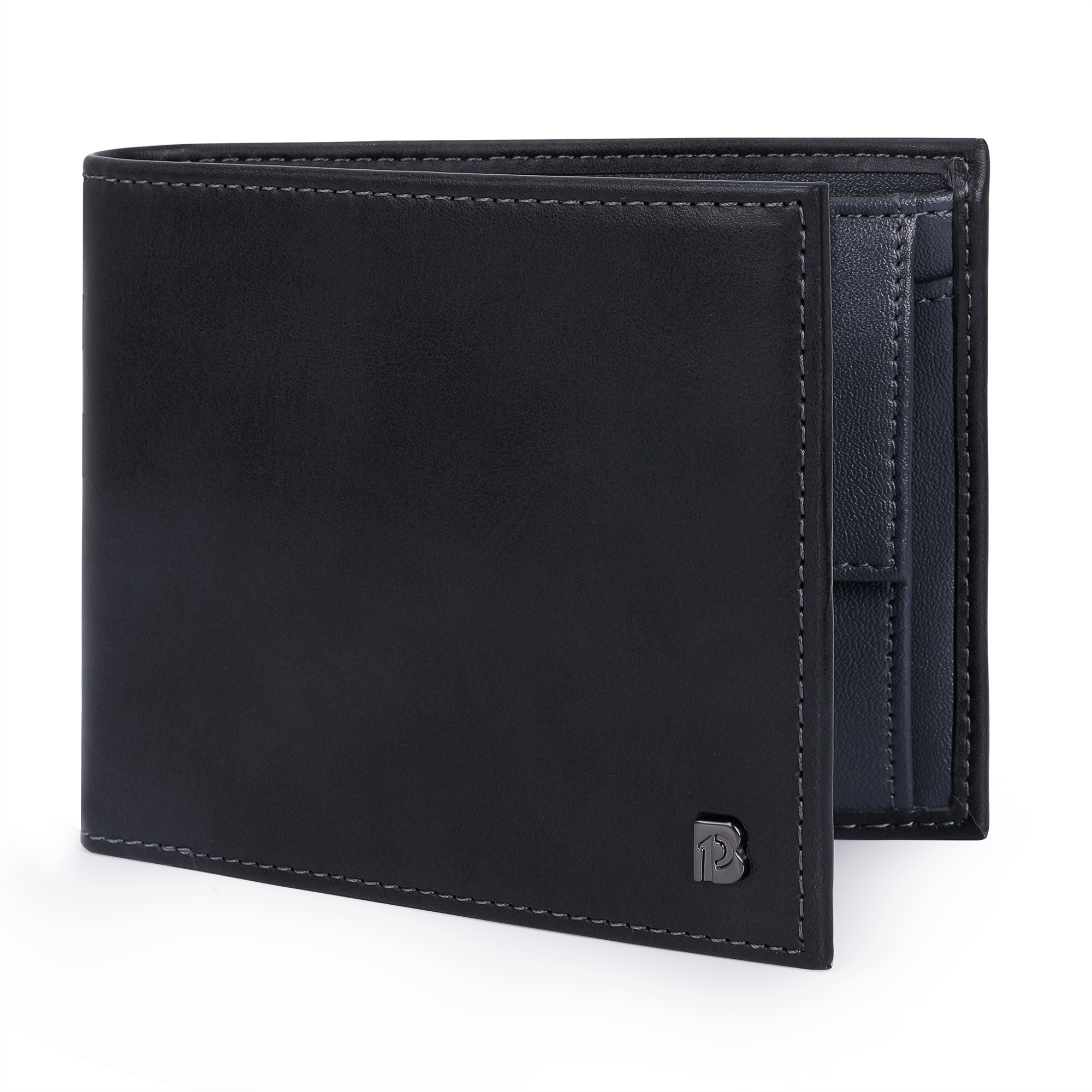 Image of Men's Rfid Blocking Wallet With Coin Pocket - Slim Top-grain Leather Billfold, Rfid Shielding Technology, Multi-card Holder & Cash Compartments, Window & Receipt Pocket - Luxury Gift For /husband ()